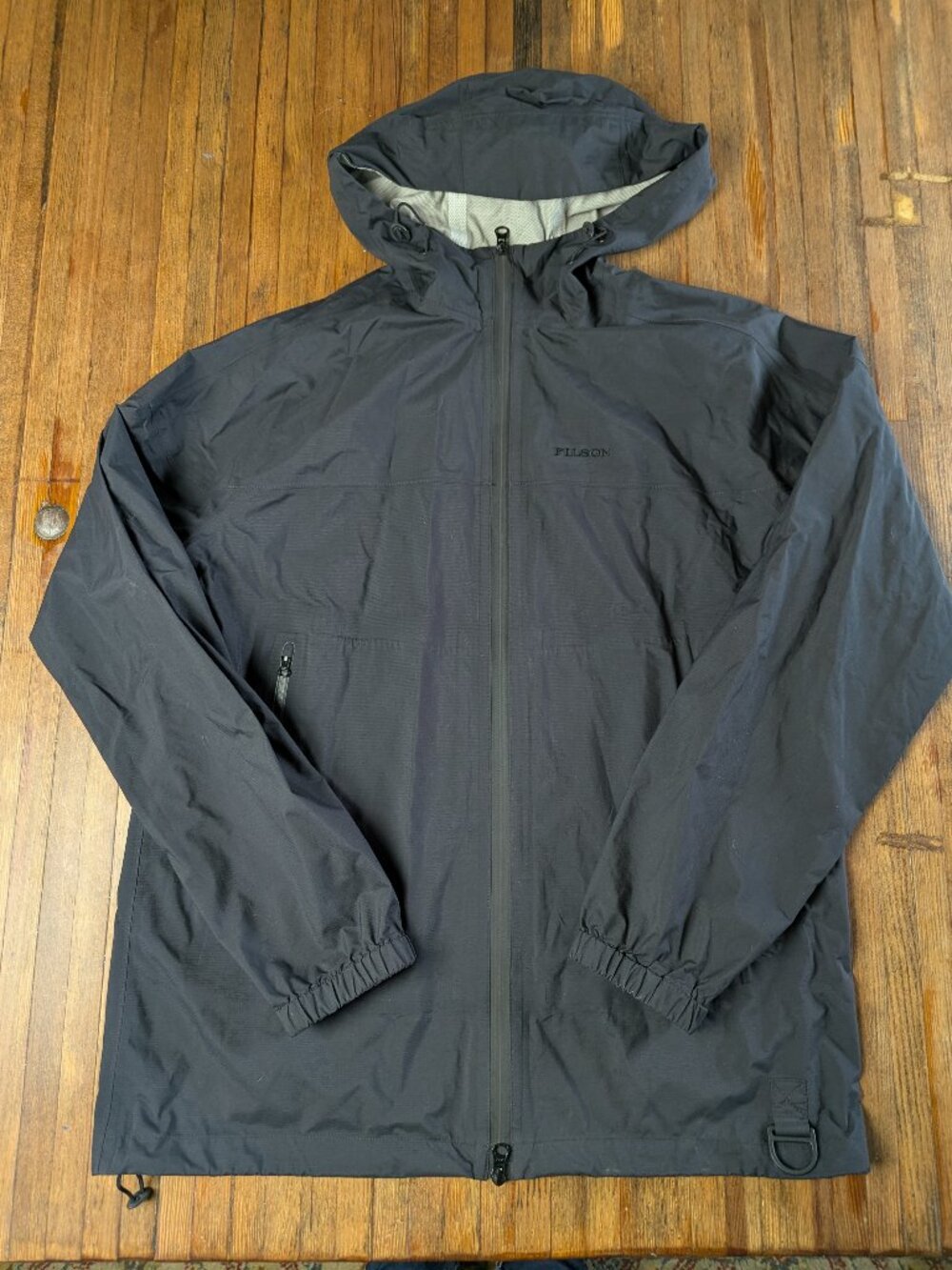 Filson Swiftwater Rain Coat Mens Small Black